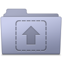 Upload Folder Lavender Icon 128x128 png